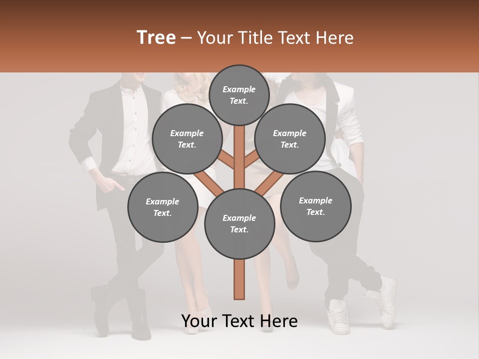 A Group Of People Standing Next To Each Other Holding A Sign PowerPoint Template