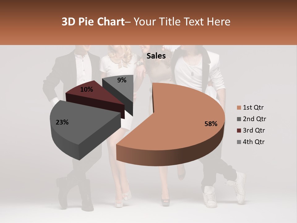 A Group Of People Standing Next To Each Other Holding A Sign PowerPoint Template