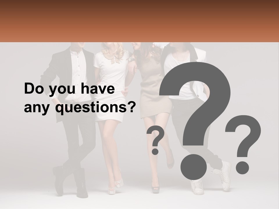 A Group Of People Standing Next To Each Other Holding A Sign PowerPoint Template