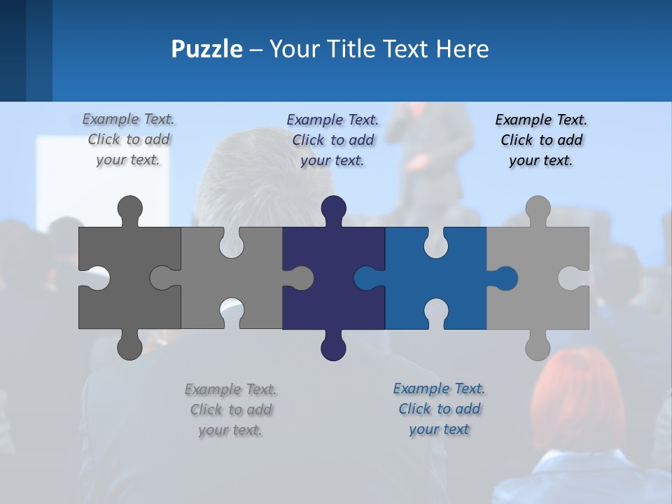 A Man Giving A Presentation To A Group Of People PowerPoint Template
