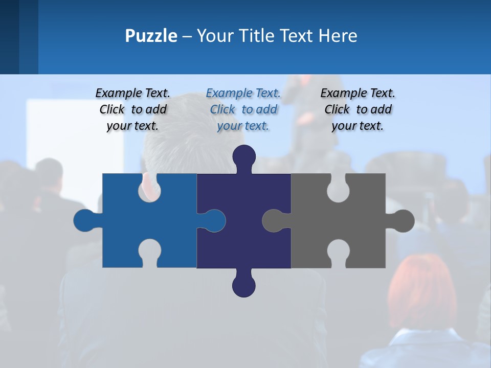 A Man Giving A Presentation To A Group Of People PowerPoint Template