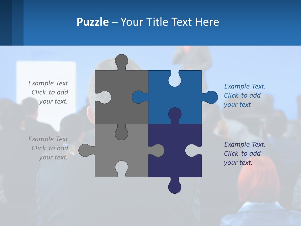 A Man Giving A Presentation To A Group Of People PowerPoint Template