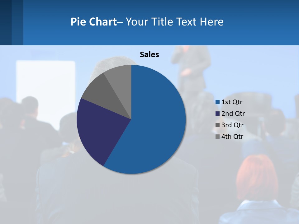 A Man Giving A Presentation To A Group Of People PowerPoint Template