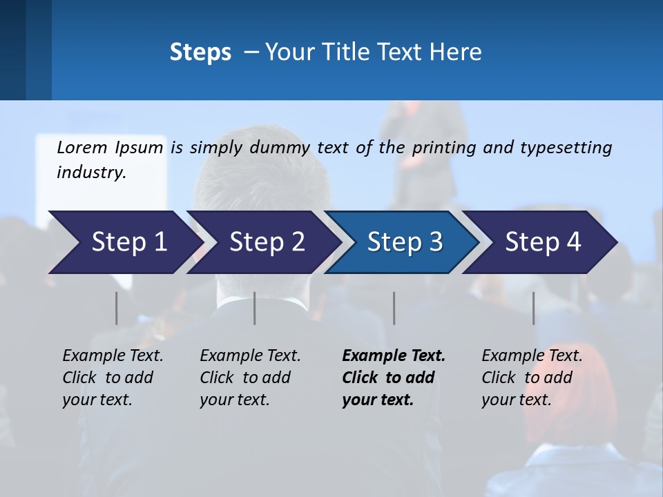 A Man Giving A Presentation To A Group Of People PowerPoint Template