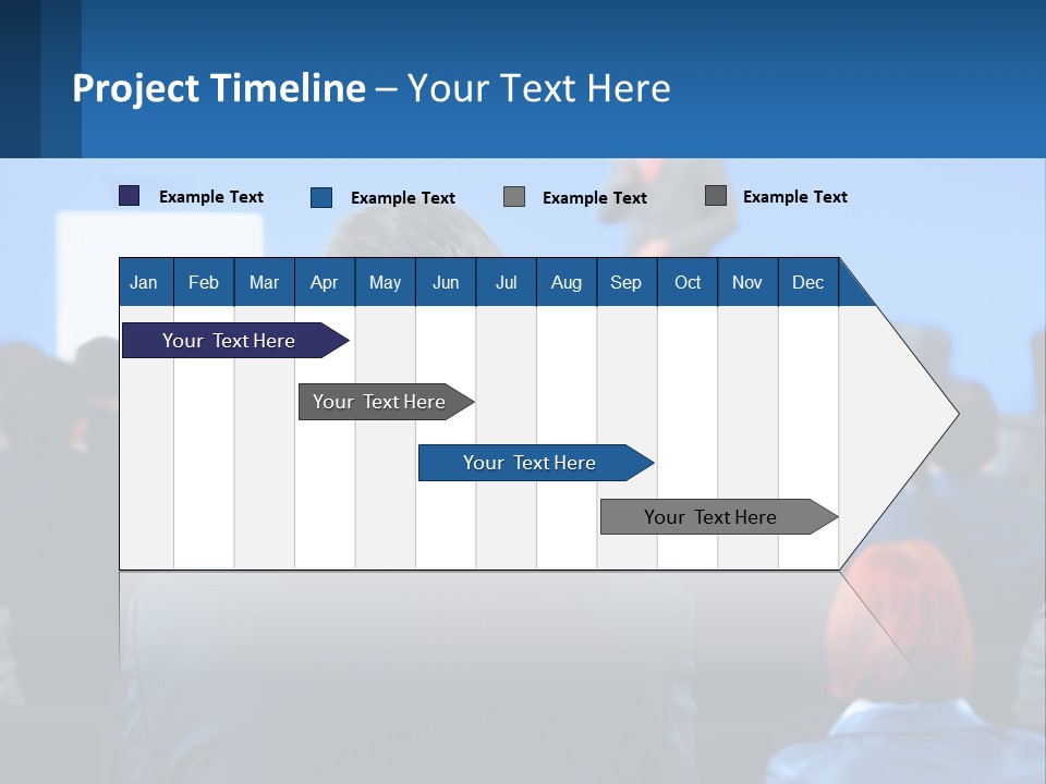 A Man Giving A Presentation To A Group Of People PowerPoint Template