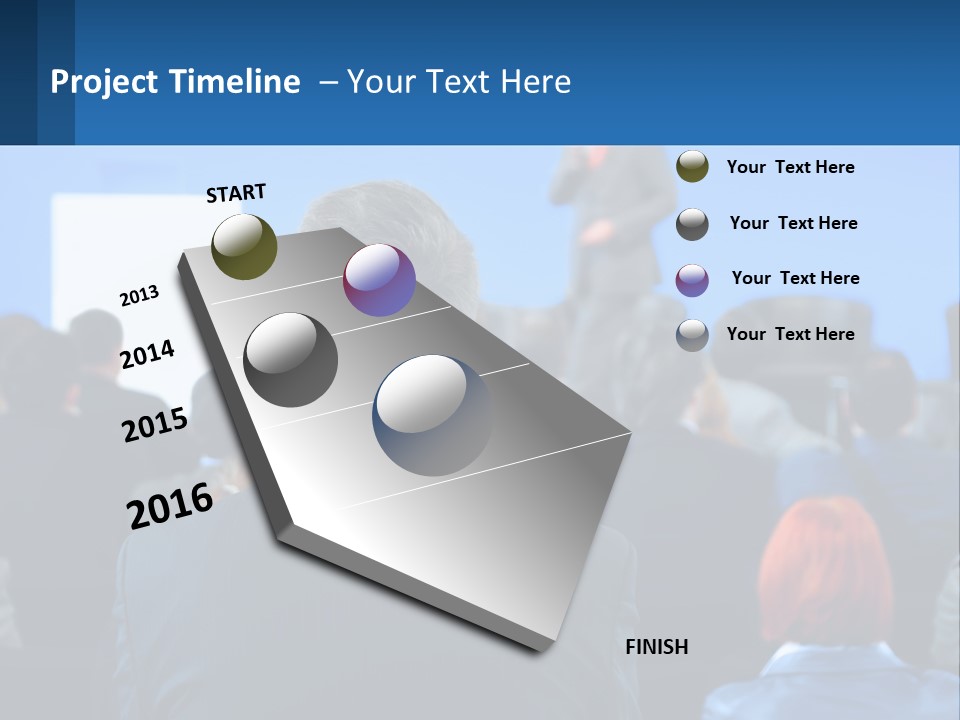A Man Giving A Presentation To A Group Of People PowerPoint Template