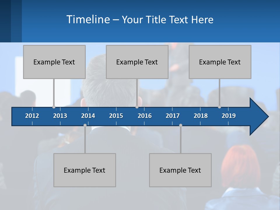 A Man Giving A Presentation To A Group Of People PowerPoint Template