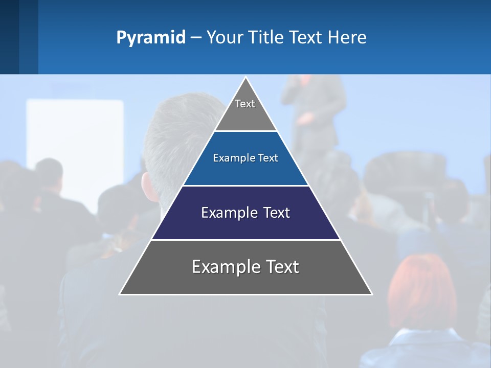 A Man Giving A Presentation To A Group Of People PowerPoint Template