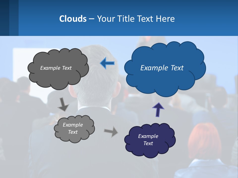 A Man Giving A Presentation To A Group Of People PowerPoint Template