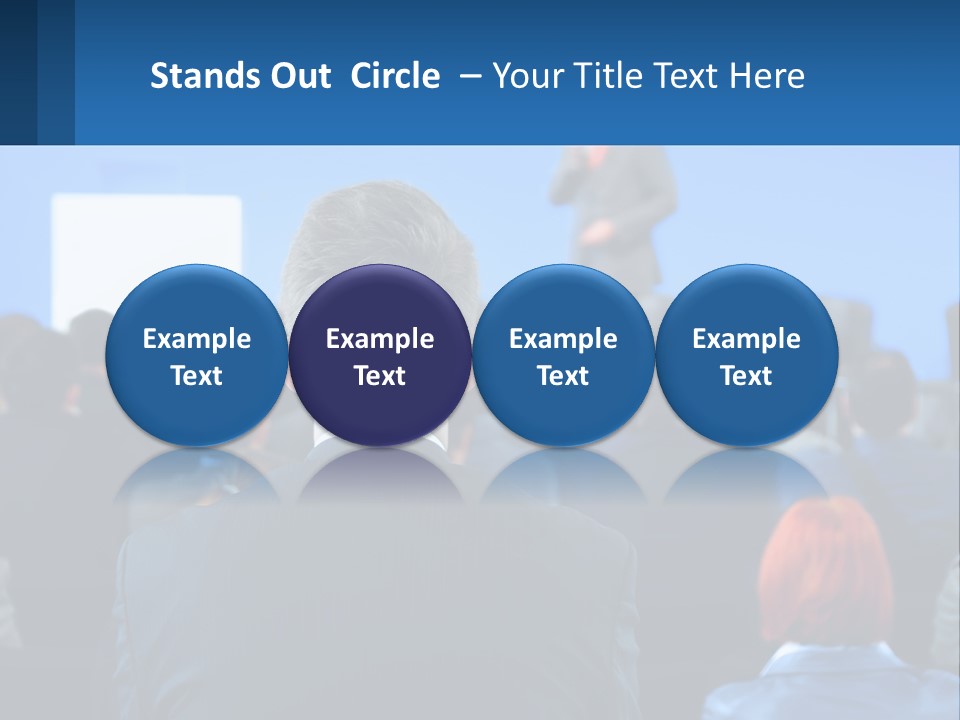 A Man Giving A Presentation To A Group Of People PowerPoint Template