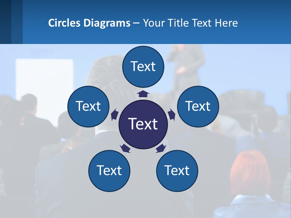 A Man Giving A Presentation To A Group Of People PowerPoint Template
