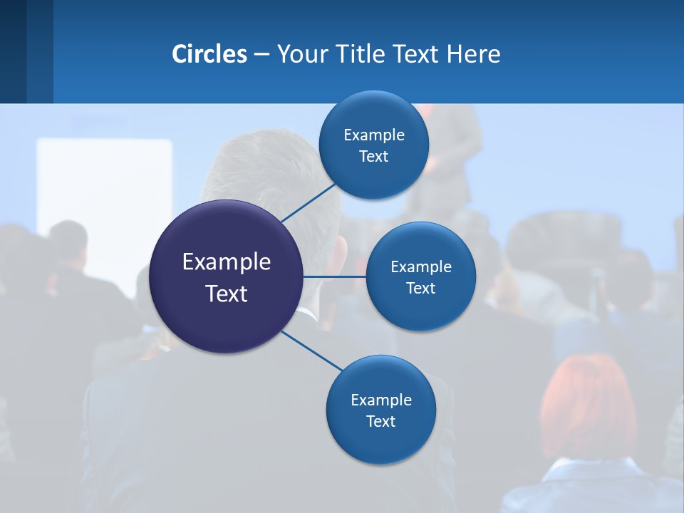 A Man Giving A Presentation To A Group Of People PowerPoint Template