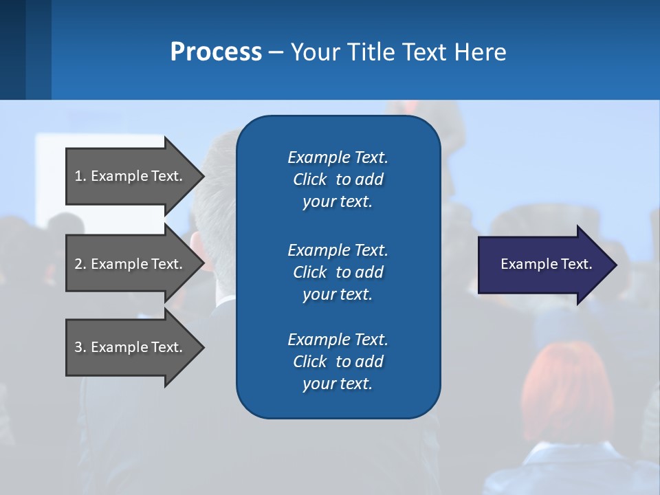 A Man Giving A Presentation To A Group Of People PowerPoint Template