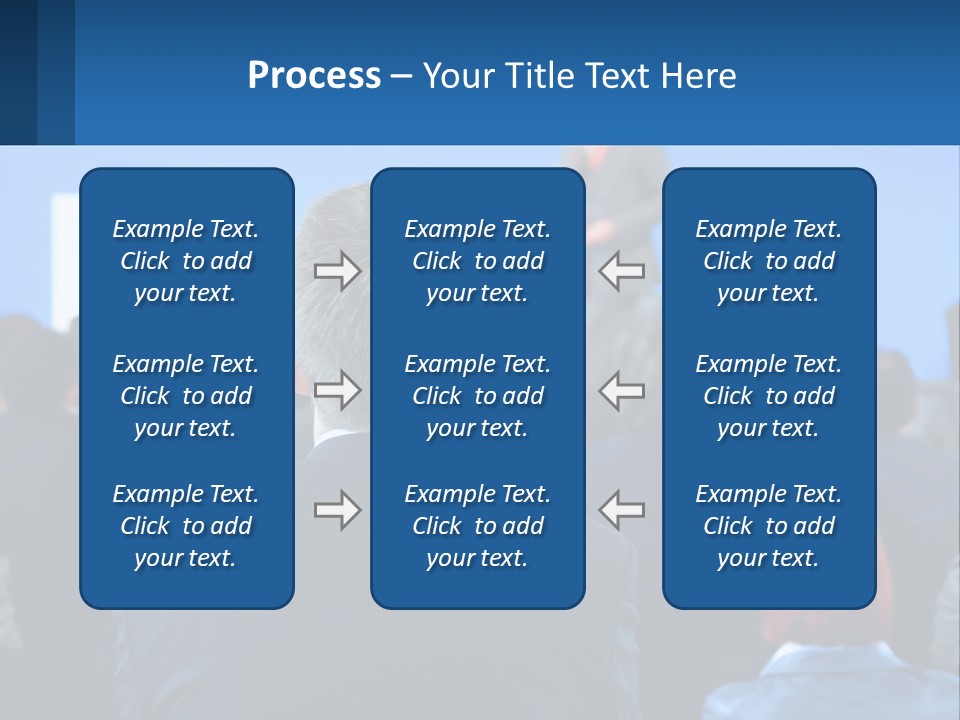 A Man Giving A Presentation To A Group Of People PowerPoint Template