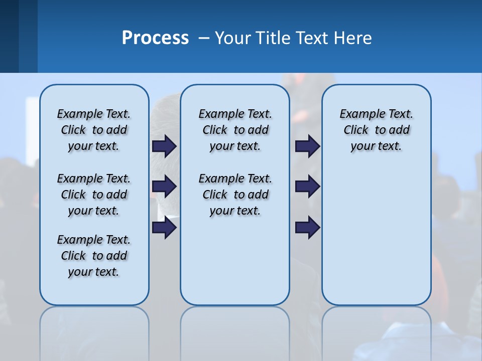 A Man Giving A Presentation To A Group Of People PowerPoint Template