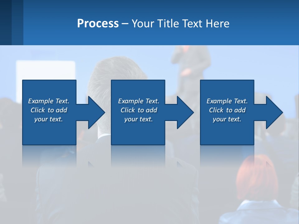 A Man Giving A Presentation To A Group Of People PowerPoint Template