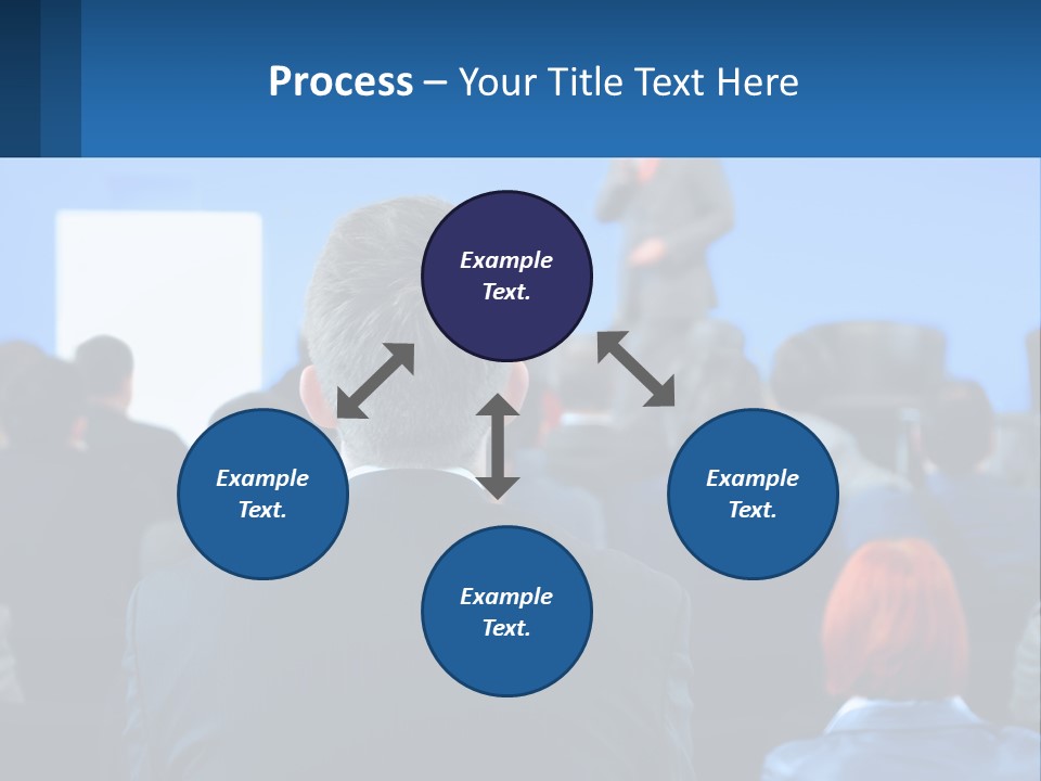 A Man Giving A Presentation To A Group Of People PowerPoint Template