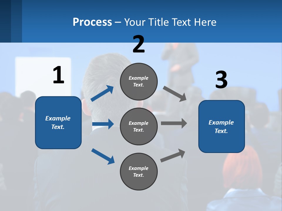 A Man Giving A Presentation To A Group Of People PowerPoint Template
