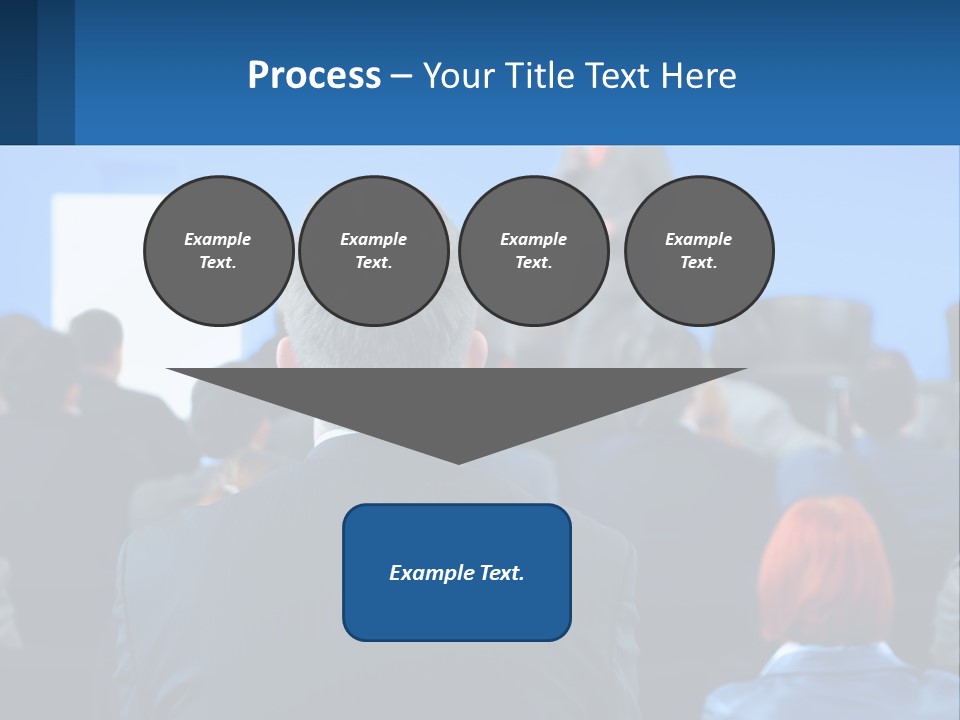 A Man Giving A Presentation To A Group Of People PowerPoint Template