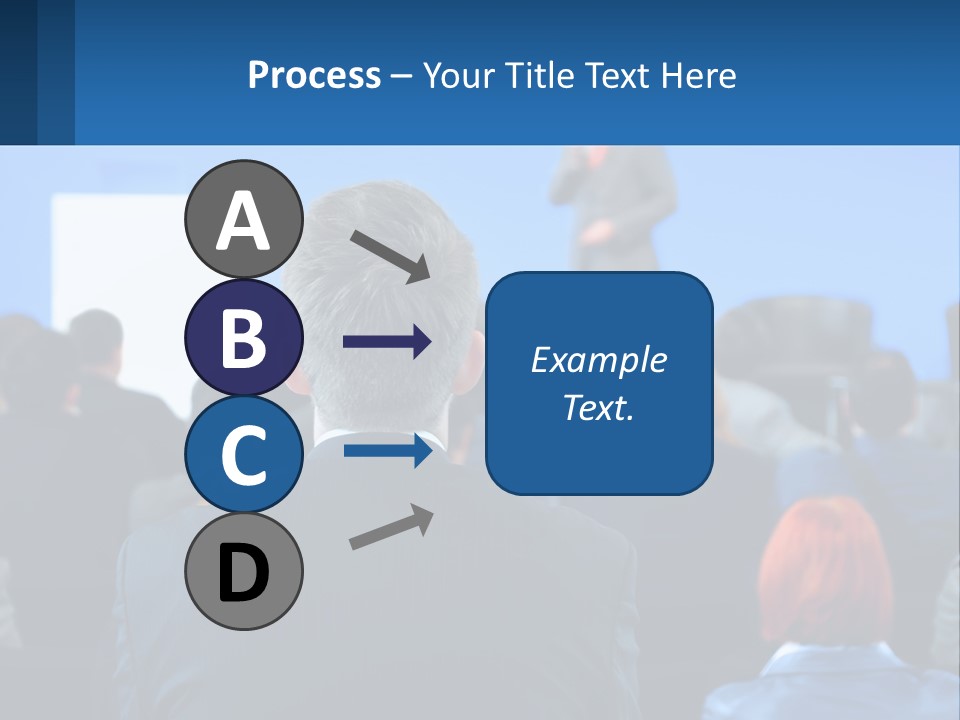 A Man Giving A Presentation To A Group Of People PowerPoint Template