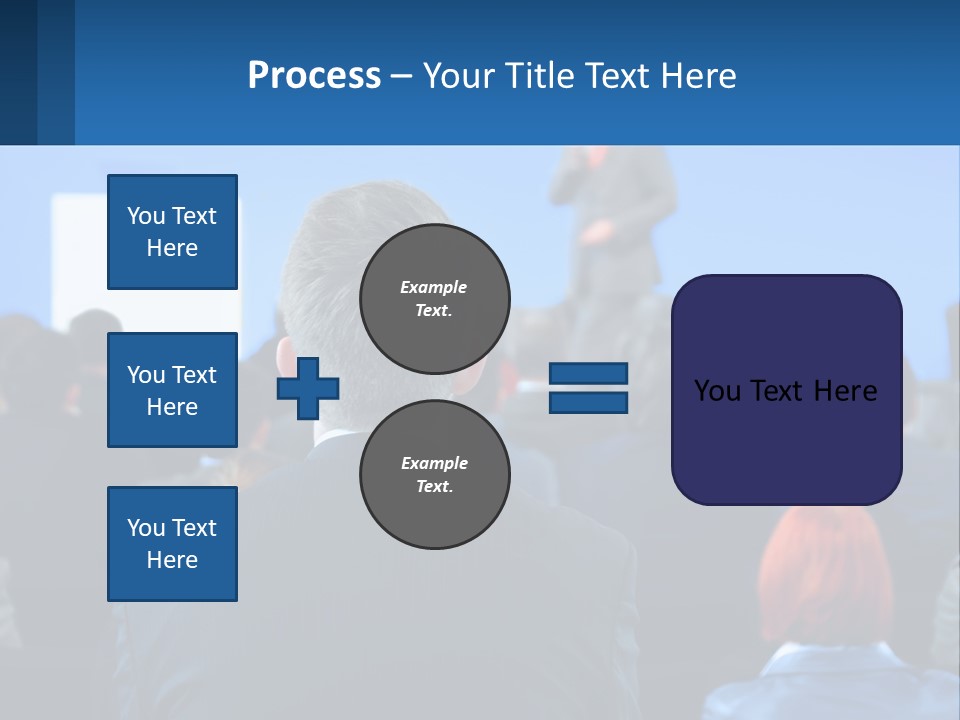 A Man Giving A Presentation To A Group Of People PowerPoint Template