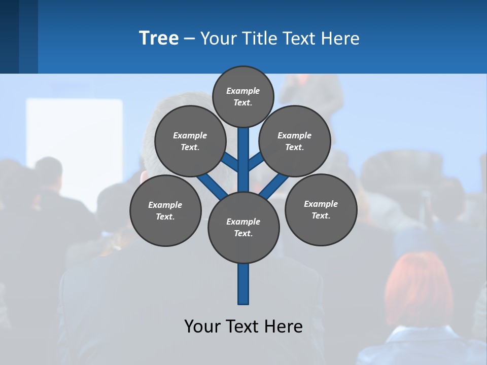 A Man Giving A Presentation To A Group Of People PowerPoint Template