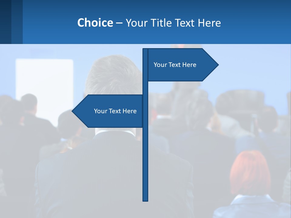 A Man Giving A Presentation To A Group Of People PowerPoint Template