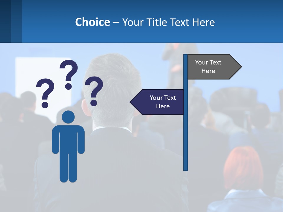 A Man Giving A Presentation To A Group Of People PowerPoint Template