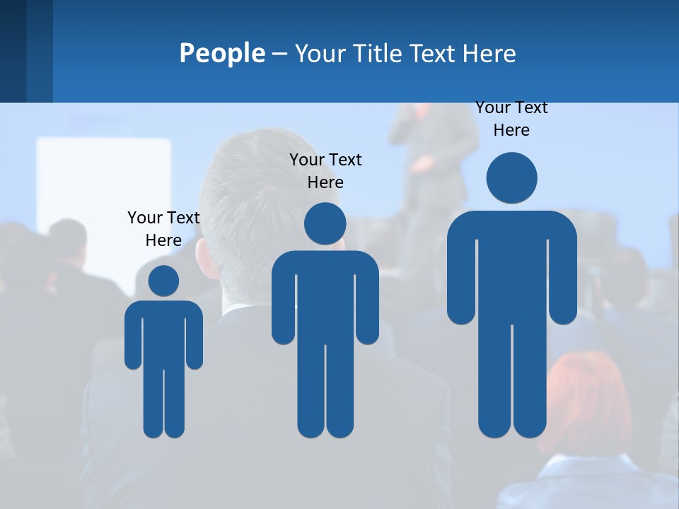 A Man Giving A Presentation To A Group Of People PowerPoint Template