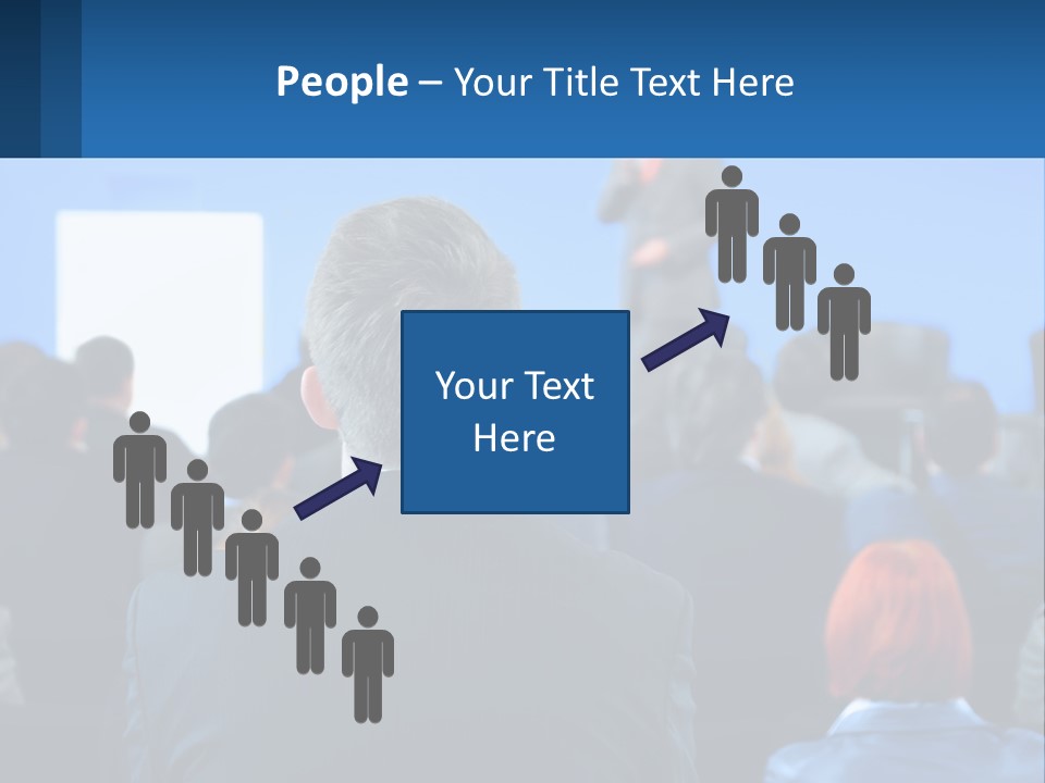 A Man Giving A Presentation To A Group Of People PowerPoint Template