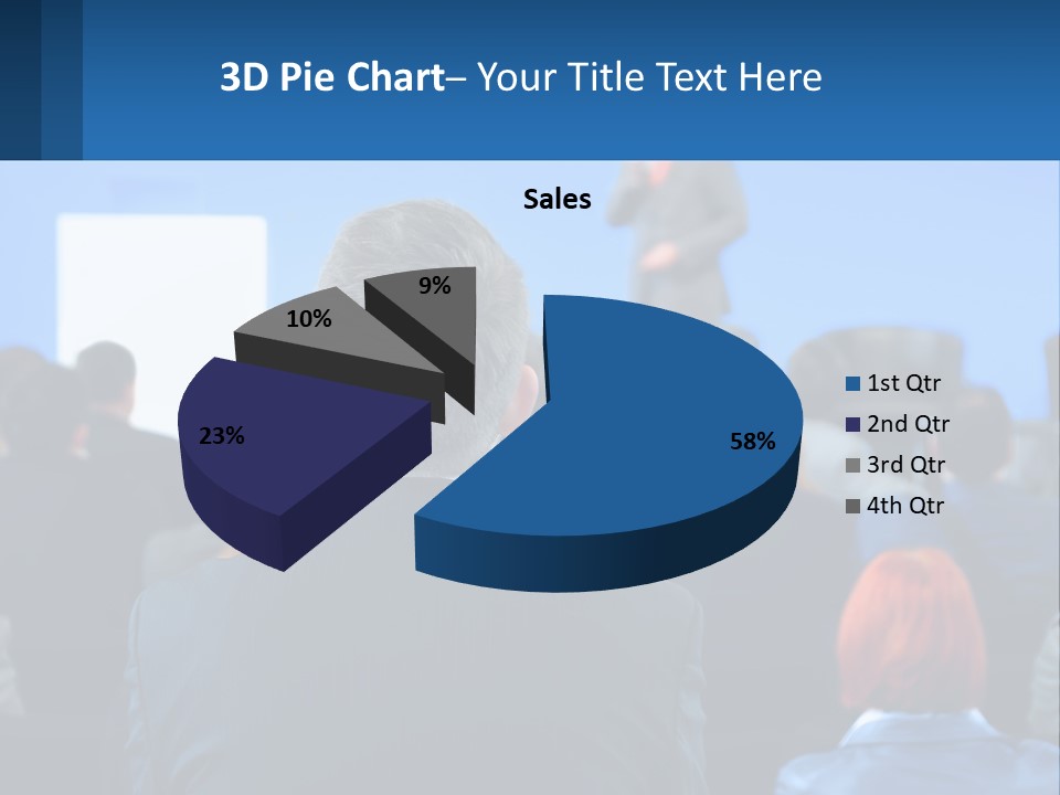 A Man Giving A Presentation To A Group Of People PowerPoint Template